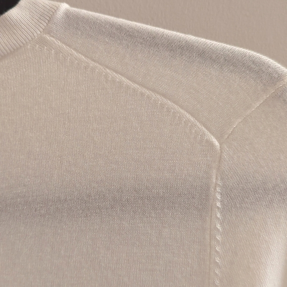Theory crewneck long sleeve sweater regal wool ivory XS/S - Picture 4 of 9